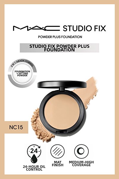 M.A.C Skin Tone Equalizer 24 Hour Oil Control Silky Nc15 Fixing Powder Founda...