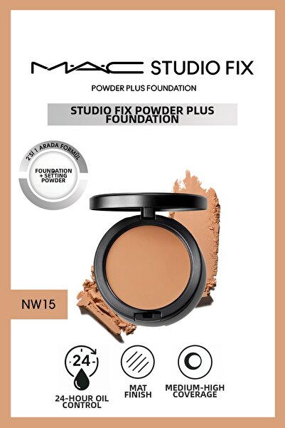 M.A.C Skin Tone Equalizer 24 Hour Oil Control Silky Nw15 Fixing Powder Founda...