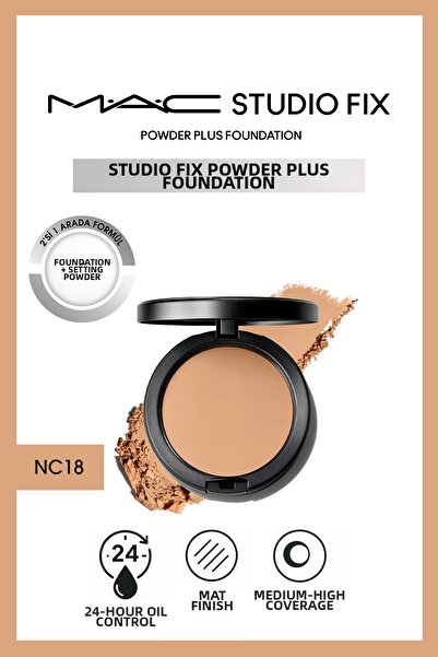 M.A.C Skin Tone Equalizer 24 Hour Oil Control Silky Nc18 Fixing Powder Founda...