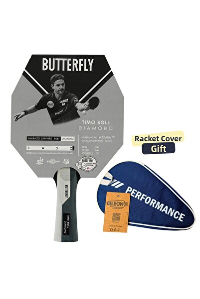 BUTTERFLY مضرب تنس الطاولة تيمو بول دايموند معتمد من الاتحاد الدولي لتنس الطا...