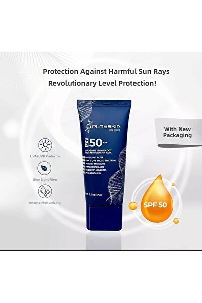 PLAYSKIN واقي شمس بتقنية الليبوسوم عالي الحماية بعامل حماية 50