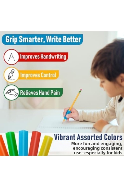 Yıldızan esnshop The Pencil Classic Triangle Grip، أداة مساعدة مريحة للكتابة،...