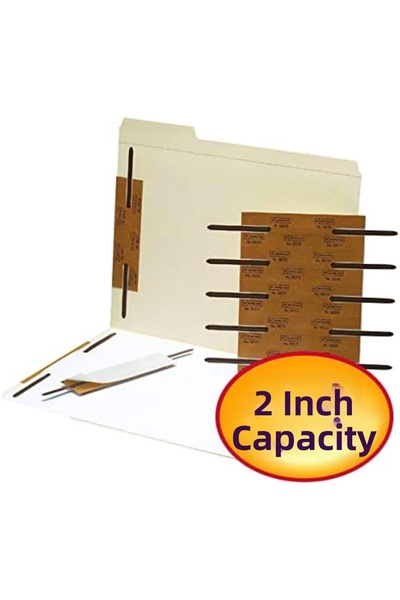 Nacario Nrcrioshop Self-Adhesive Metal Fastener, Reinforced, 2" Capacity, Bro...