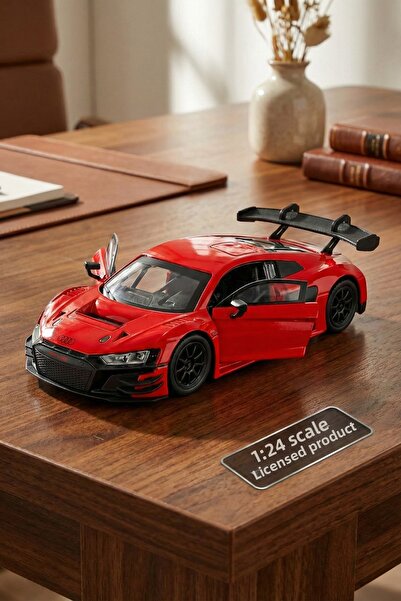 craftivio Motormax 1:24 Audi R8 Lms Gt3 Diecast Model Car Licensed - Red Meta...