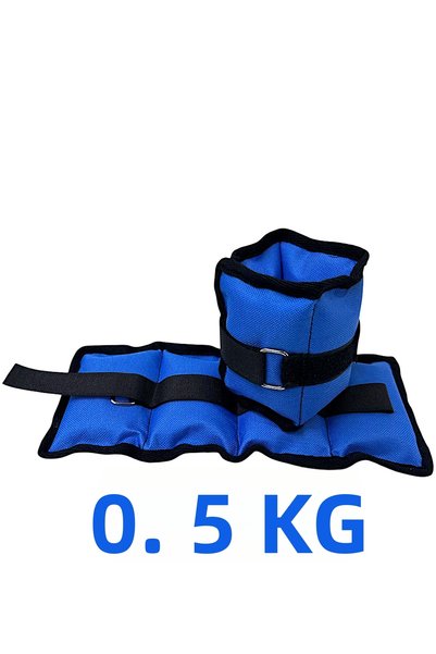 ME&RA SPORT 0.5 kg X 2 Pieces Total 1 kg Hand and Foot Weight Wristband Sandbag