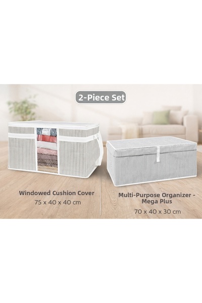 PONÇİK BEBEK Set of 2 – Windowed Organizing Pillow Case & Multi-Purpose Organ...