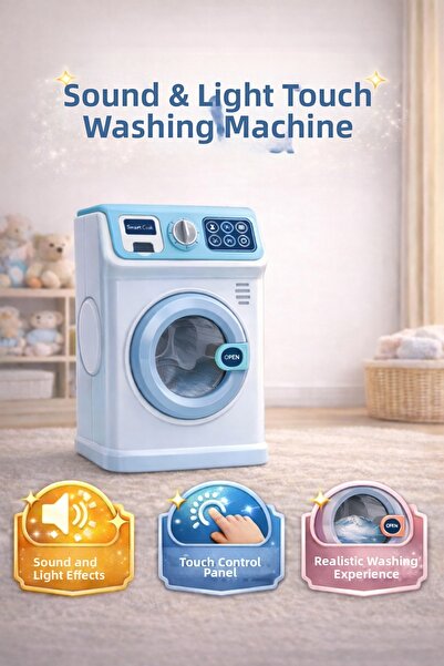 Magicway مجموعة ألعاب غسيل الملابس الكبيرة مع أضواء وأصوات وموسيقى للاستخدام ...