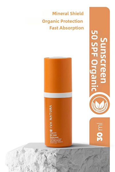 Iva Natura واقي شمسي عضوي مفلتر بالمعادن مع عامل حماية من الشمس SPF 50 يحتوي ...