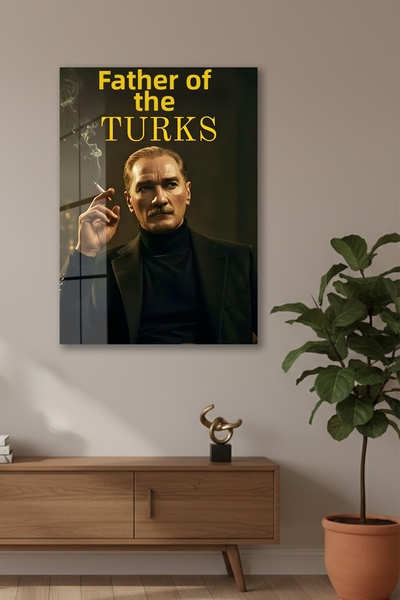 huhuli Cam Father of the Turks Printed Painting Huhu829C