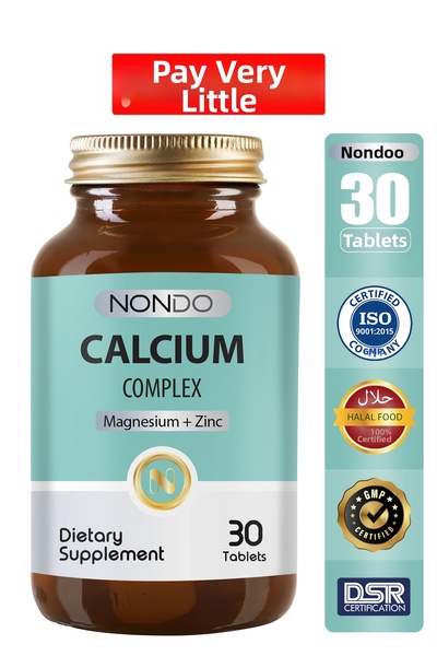 Nondo Calcium Complex 30 Tablets - Magnesium Calcium Zinc Vitamin D