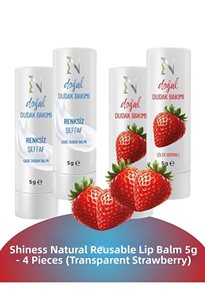 Shiness Natural Lip Balm Edible Strawberry Flavored & Natural Lip Balm Edible...