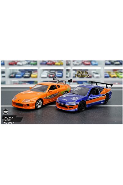 HOT WHEELS مجموعة سيارات فاست آند فوري 2 في 1 بمقياس 1-32 - مجموعة سيارات توي...