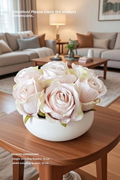 adresiburasi وعاء نموذج وعاء الورد في وعاء زهور خرساني وردي فاتح