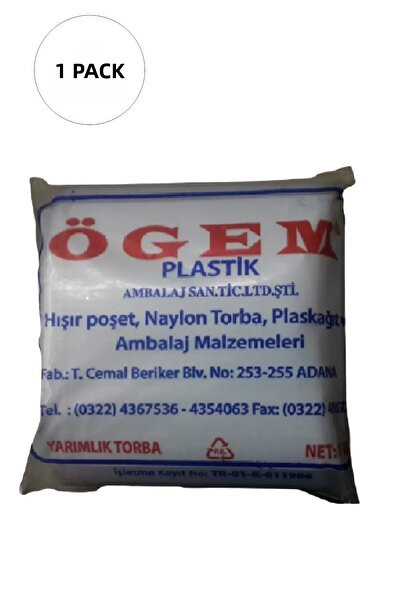 Mestore Groceries Nylon Bag Half 14x27 cm 1 kg 1 Pack (Takriben 360 Pieces)