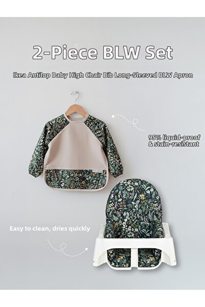 Dear Deer Love Set de hrănire BLW din 2 piese - Set pernă pentru scaun de hră...