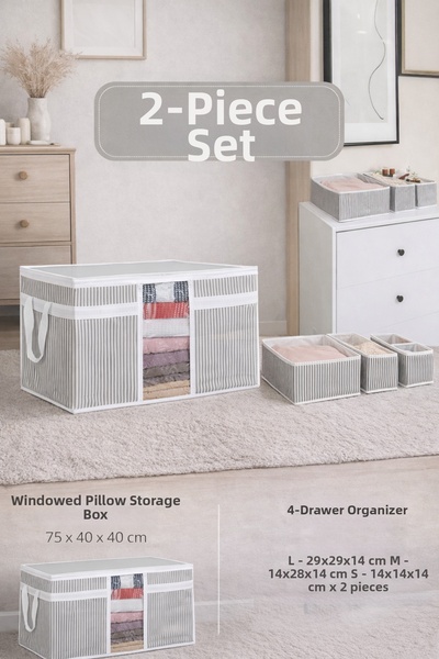 PONÇİK BEBEK 4-Drawer Organizer & Multi-Purpose Clothing/Item Organizer with ...