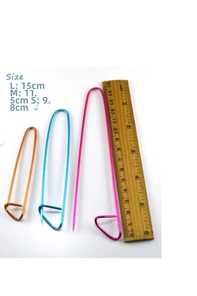 BEİLYS COSMETİCS & ACCESSORY Knitted Bowknot Hairpin 3-Piece Wool End Hairpin...