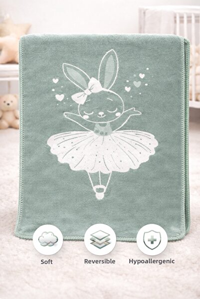 Bonny Home Maya Cotton Baby Girl and Boy Blanket Double-Sided Patterned Soft ...