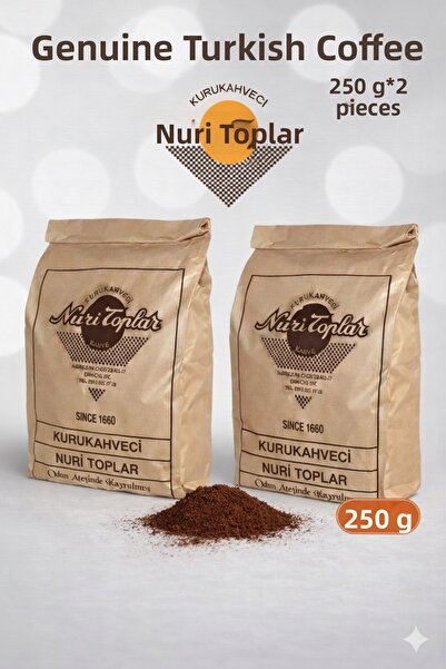 Nuri Toplar قهوة تركية - 2x250 جرام لقطة طازجة يومية