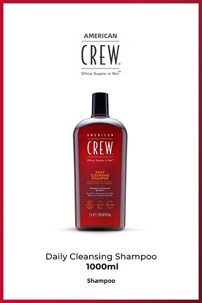 American Crew Daily Cleansing Shampoo 1000 ml – Men's Daily Hair Cleansing an...