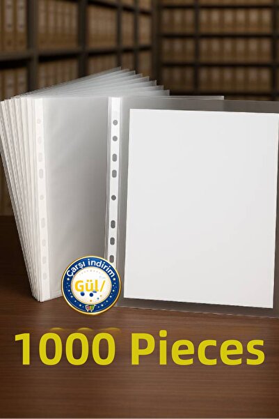 nistabolje 1.000 قطعة من الملفات الشفافة مقاس A4، ملفات مكتبية للمكتب والمدرسة