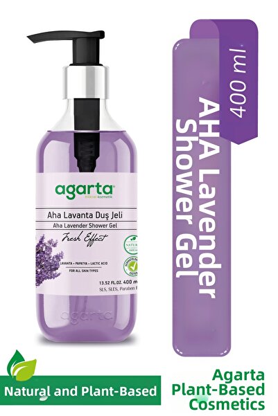 Agarta جل استحمام طبيعي برائحة اللافندر من ناتشورال أها، 400 مل