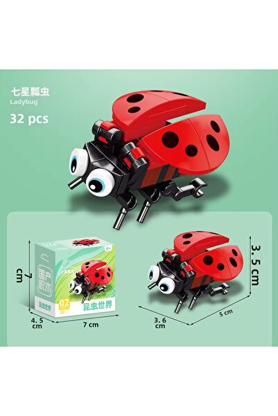 synshop Ladybug Mini Animals Animal 32 Pieces Bricks 3D Jigsaw 3 Dimensional ...