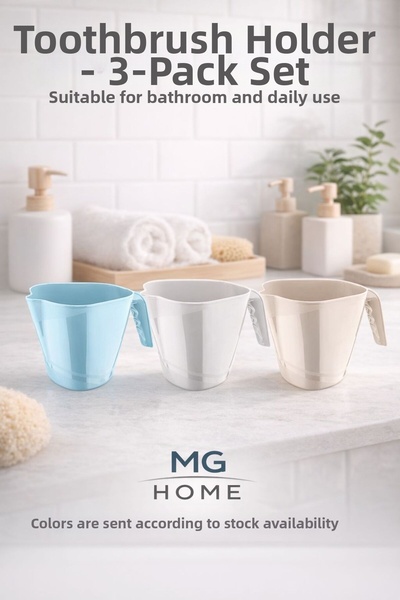 VENON 3 Pieces 💎 Premium Plastic Mug 1200 ml 💧   Interlocking Mug 💧 Toilet...