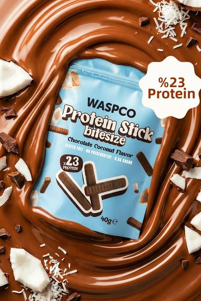Waspco Protein Stick Bitesize - Coconut Flavored 40 Gr X 12 Pieces