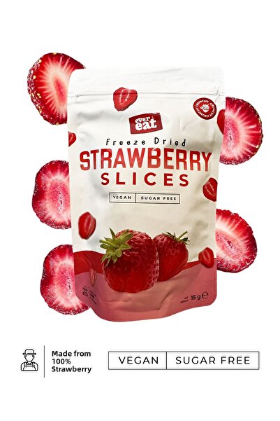 EverEat الفراولة المجففة بالتجميد - المجففة بالتجميد