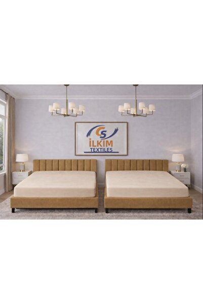 cs ilkim 2-Piece Comford Combed Cotton Fitted Sheet (160X200)