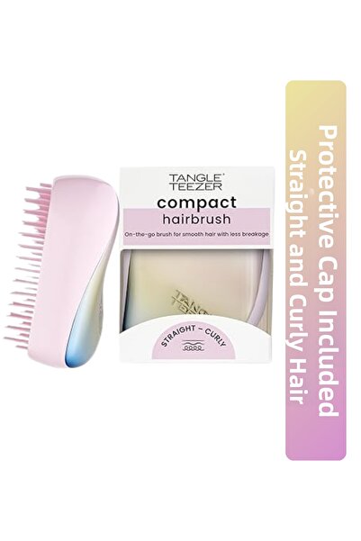 Tangle Teezer Perie de păr Compact Styler Matte Ombre Chrome - Pieptene de di...