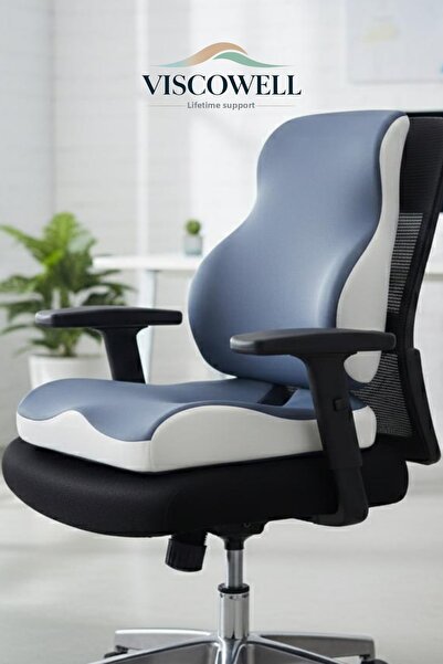 ViscoWell وسادة مقعد مكتبية مريحة من فيسكو، وسادة جلوس طبية، وسادة دعم للظهر ...