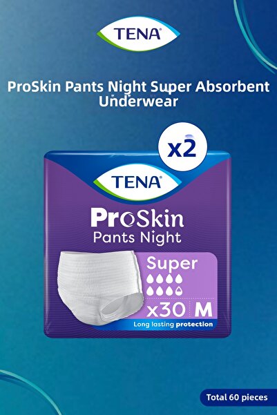 TENA سراويل داخلية نسائية فائقة الامتصاص ليلاً من بروسكين، مقاس 7.5، متوسطة، ...