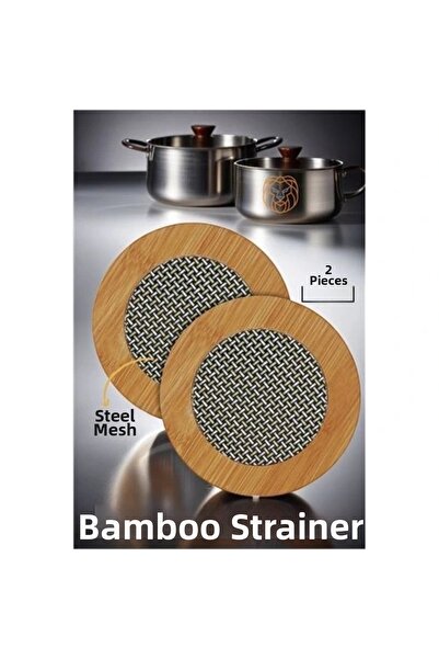 shopwave 2-Piece Bamboo Steel Wire Trivet Falper Design