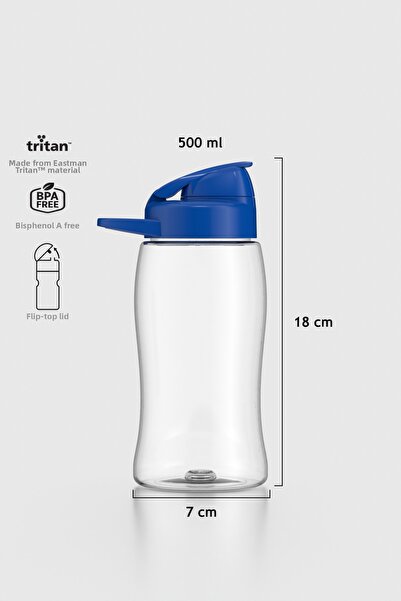 Renga Lidya 500 ml Tritan Flask with Blue Lid 911031
