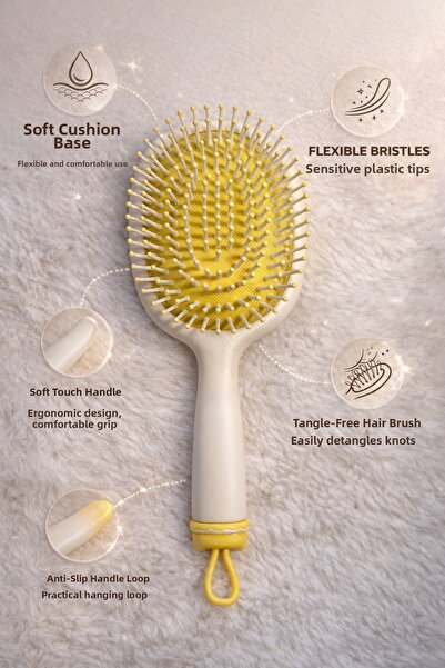 Lili Cosmetic مشط الشعر Ocean by Lili ذو الأطراف الحساسة - تصميم مريح ومتوافق...