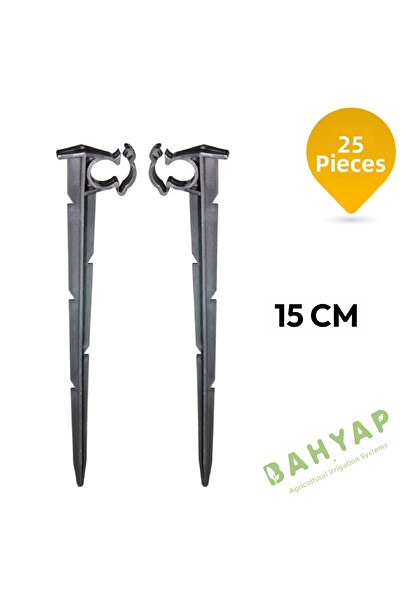 Bahyap Clip de fixare a țevii pentru irigare prin picurare 15 cm scurt - 25 buc