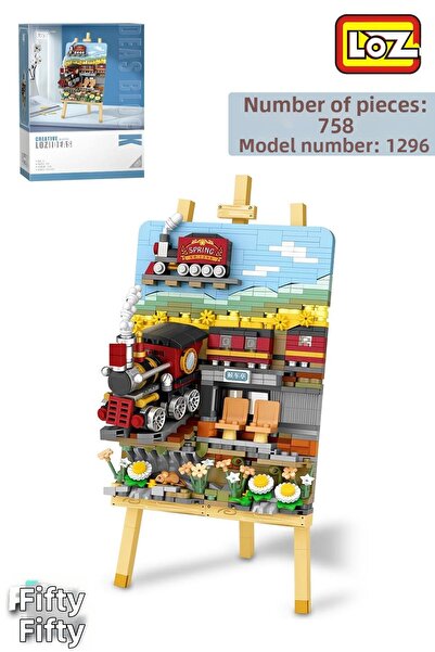 Vagonlife لوز سلسلة الإبداعية قطار الجدول 758 قطعة لعبة بناء مجموعة FFLZ-1296