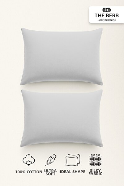 The Berb |   Σετ με 2 χτενισμένες βαμβακερές μαξιλαροθήκες |   100% βαμβάκι |...