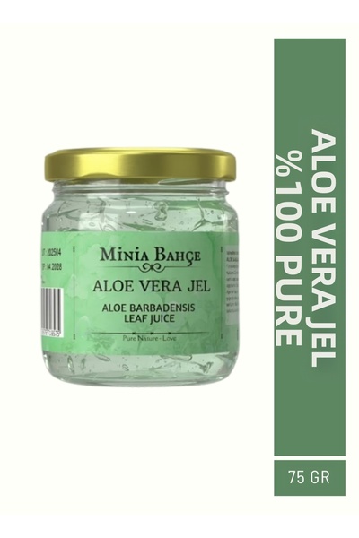 Minia Bahçe Bitki ve Sanat Atölyesi جل الصبار، طبيعي 100% - 75 مل