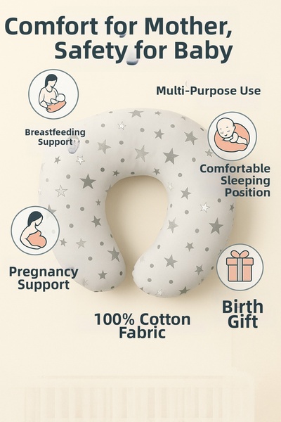 Rain Baby وسادة رضاعة الأطفال - دعم متعدد الاستخدامات