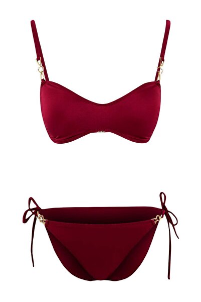 Trendyol Collection Dark Cherry Bikini Set