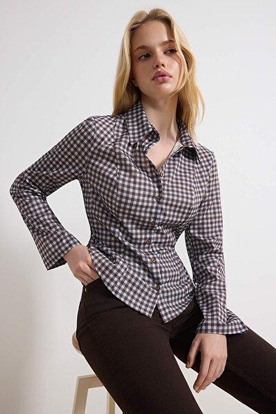 Trendyol Collection Blue-Multicolor Striped Waist Adjustable Lightweight Fitt...