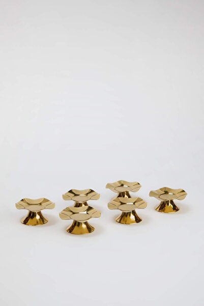 TRENDYOLMİLLA HOME Mini bol pentru delicii turcești din metal, cu model ondul...