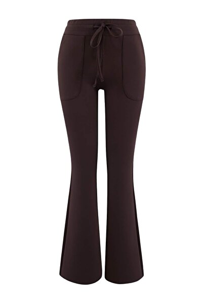 Trendyol Collection Καφέ ίσια βούρτσα αθλητική φόρμα κατάδυσης THMSS26EA00003