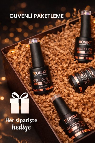 RONIKI Yarım Ton French Jel Oje Serisi | Doğal French & Baby Boomer Etkisi | Pearl Pink 20 10 ml