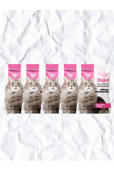 Genel Markalar Kedi kumu Koku Giderici Marsilya Sabun Kokulu 25gr x 5 Adet