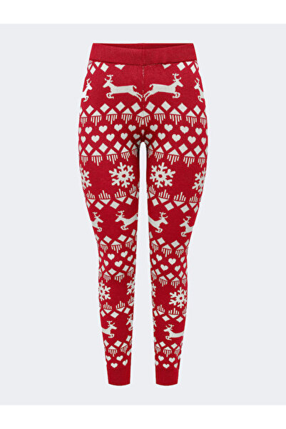 ONLY Colanți roșii cu model pentru damă 15302952