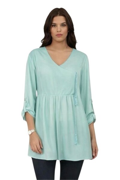 Desen Hamile Giyim Yeşil Hamile / Emzirme Gömlek